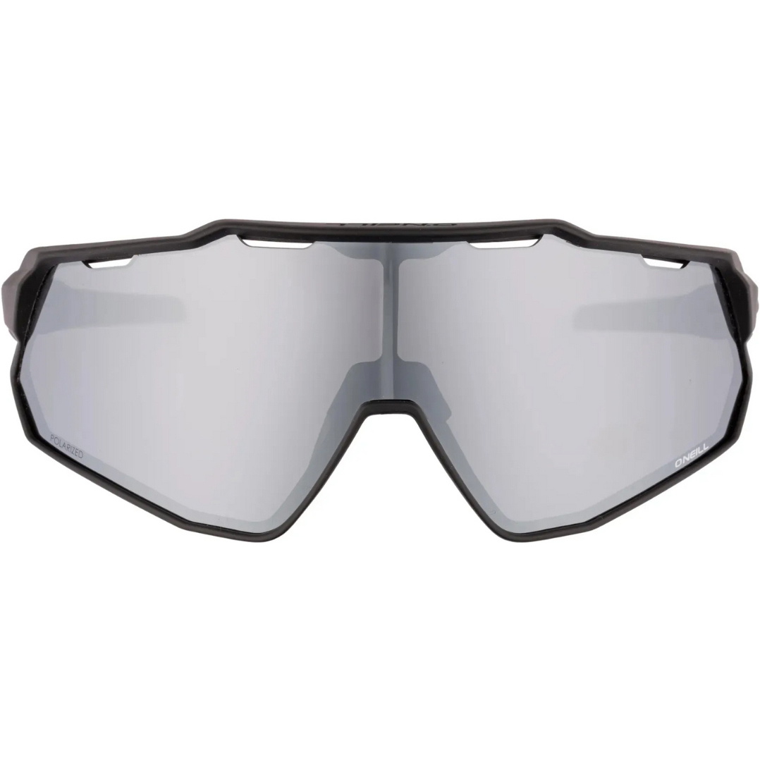 2026 O'Neill Da Uomo Occhiali Da Sole 9040 ONS-9040-2.0-104P SL - Nero Opaco / Silver Flash
